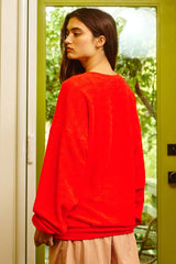 Texas Comfy Graphic French Terry Sweatshirt: RED