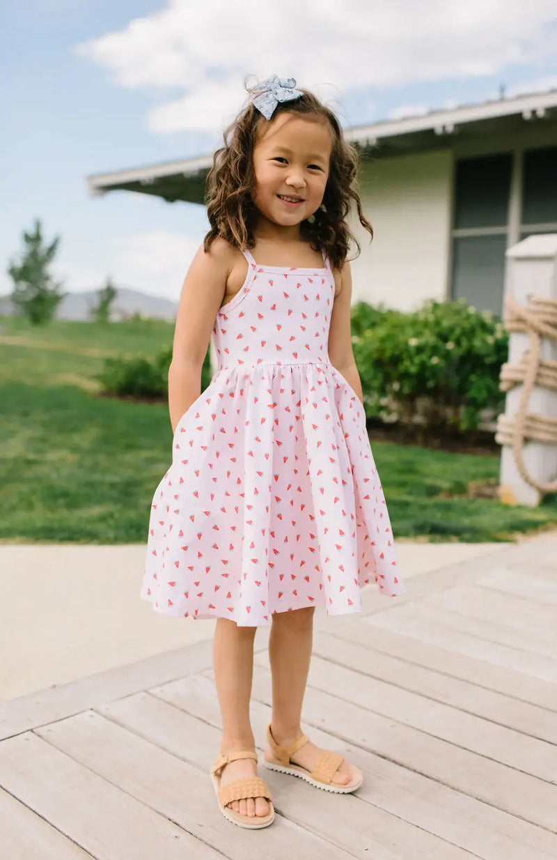 Camila Dress in Watermelon 