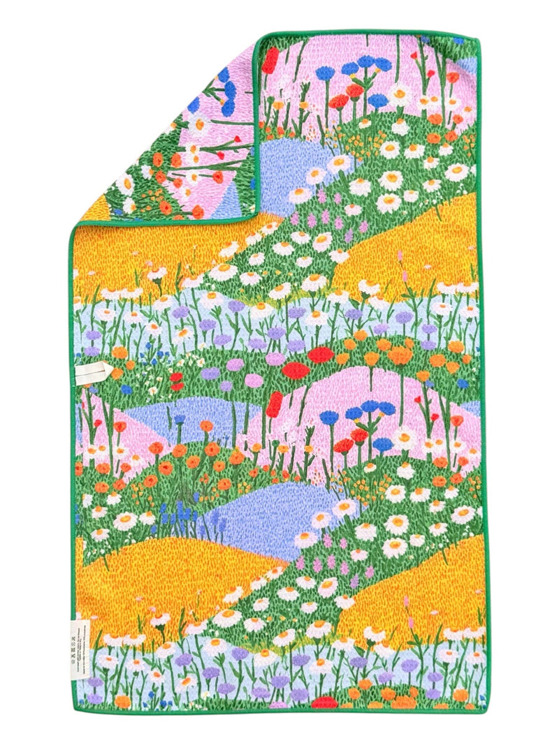 Happy Hills: Double-Sided Hand Towel: Multi / Hand Towel (17 in x 27 in)