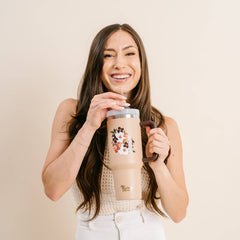 40oz Take Me Everywhere Tumbler - Bloom Mocha