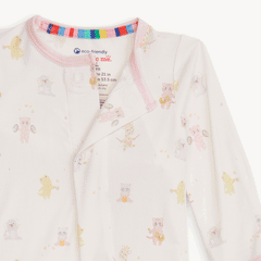 Magnetic Me pink baby beats footie