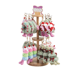 Holiday plush bag charm