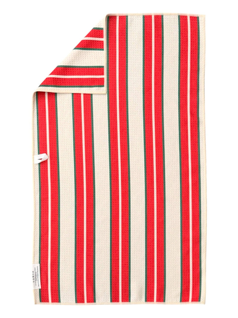 Comet: Double-Sided Hand Towel: Cream/Red / Hand Towel (17 in x 27 in)