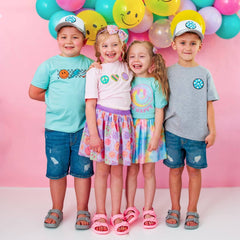 Peace, Love, Smile Short Sleeve T-Shirt