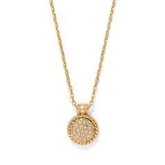 Illumina celeste dome gold necklace