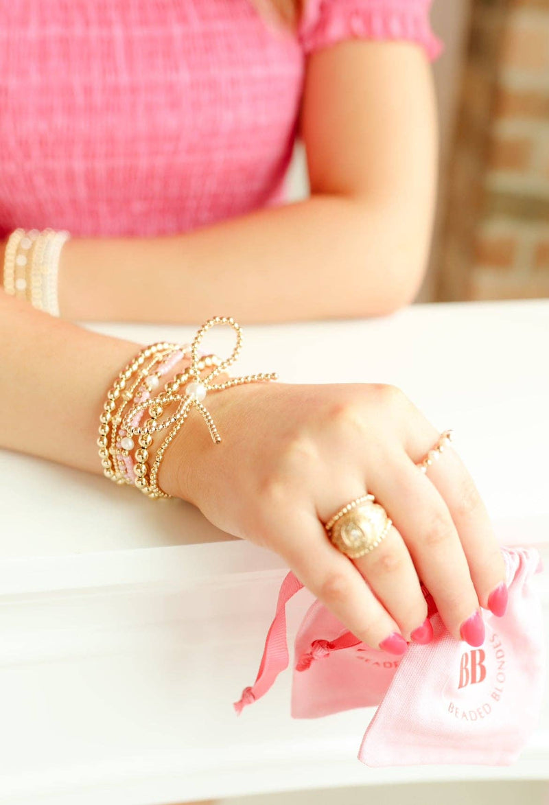 Demi Bracelet in Luster Pink: Standard 6.75 inch