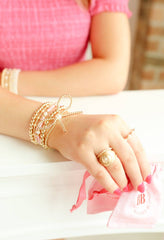 Demi Bracelet in Luster Pink: Standard 6.75 inch