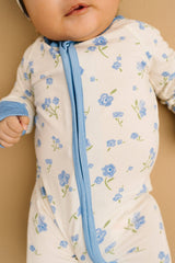 Blue Blooms bamboo sleeper (bow not included)