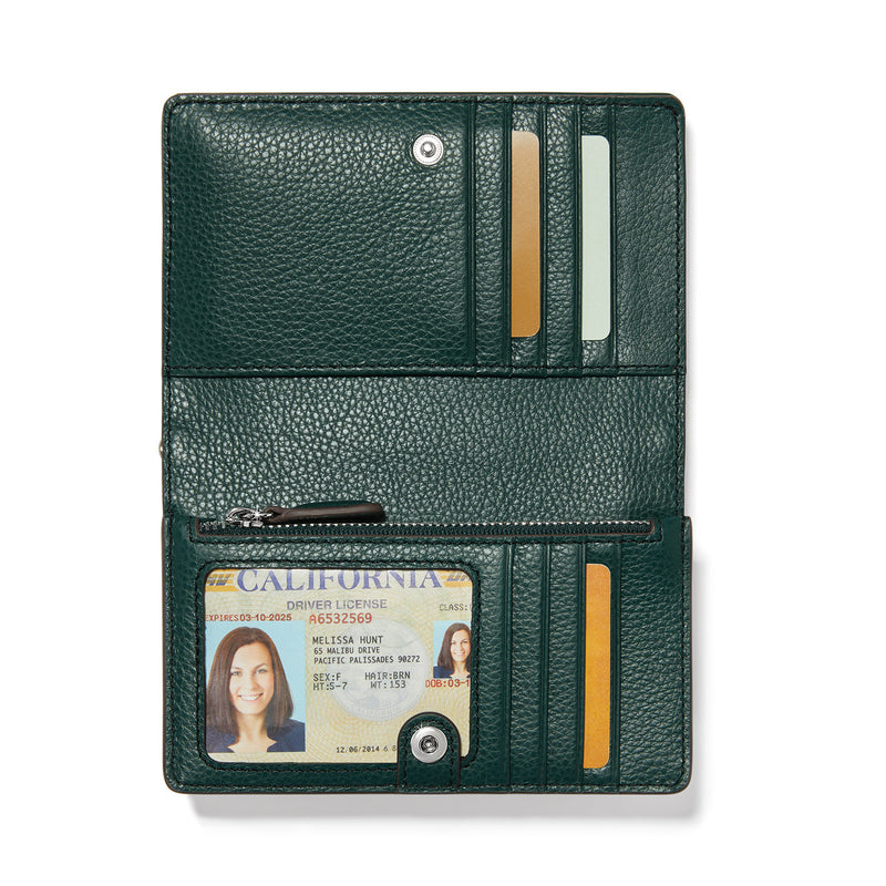 Jewel green Interlock Med wallet