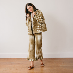 Painted Gingham Romy Pant