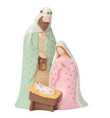 Pink and Mint Nativity