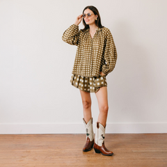 Painted Gingham Willa Top