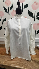 Metallic Stripe long sleeve top