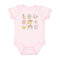 Groovy Chick Easter Short Sleeve Bodysuit