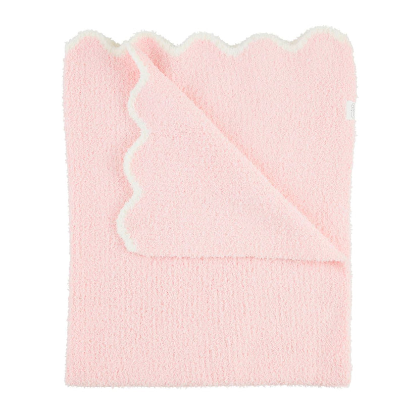 Scalloped chenille baby blankets