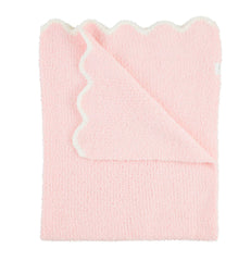 Scalloped chenille baby blankets