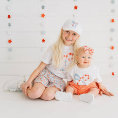Patriotic Floral Skort