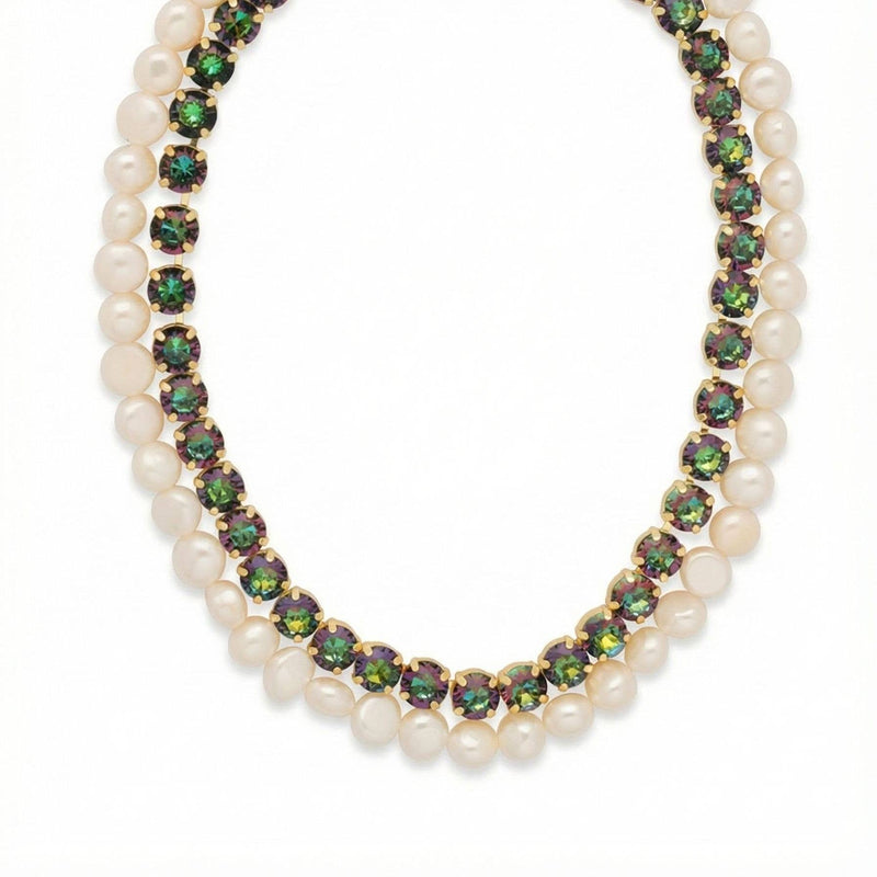 Matilda Layered Tennis Necklace - Vibrant
