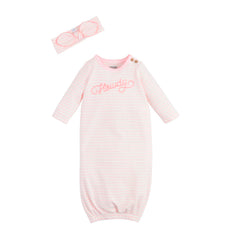 Howdy newborn stitched gown