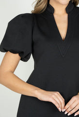 Hampton mini- Stretch Knit black dress