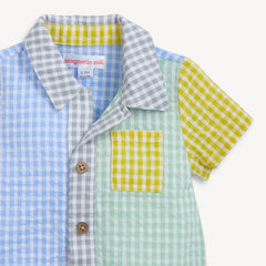 Multi Gingham Romper