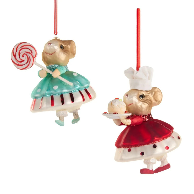 Sweet treat mice ornament