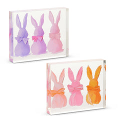 Frosted bunny Acrylic block