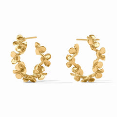 Bloom gold hoop earring