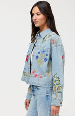 Beatrix cropped denim jacket