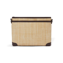 Natural /Cocoa Jordyn Straw bag