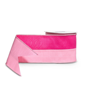 Two tone wired ribbon 4” X 10 yds
