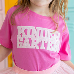 Kindergarten Sequin Patch Short Sleeve