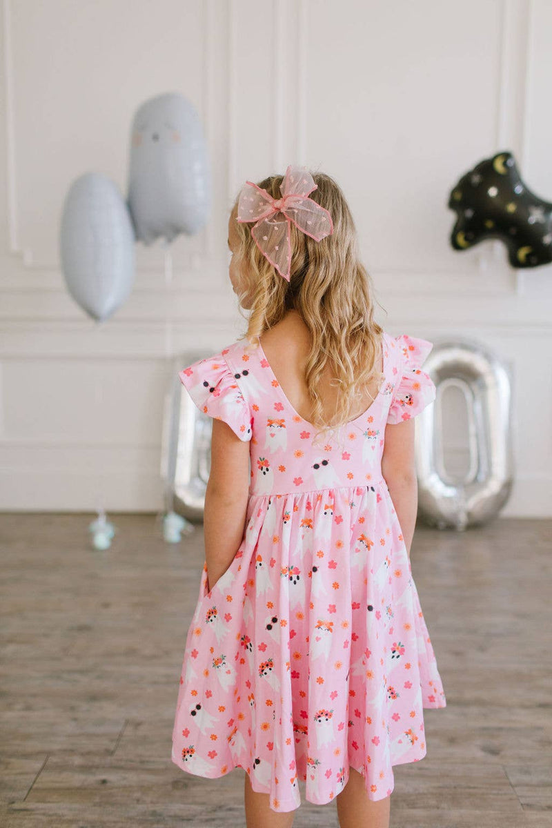Olivia Dress in Floral Ghost