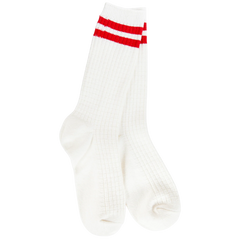 Stripped crew socks