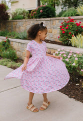 Classic Twirl Dress in Besties