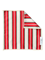 Comet: Double-Sided Washcloth: Cream/Red / Washcloth (12 in x 12 in)