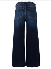 Dark wash meg High rise wide leg jean