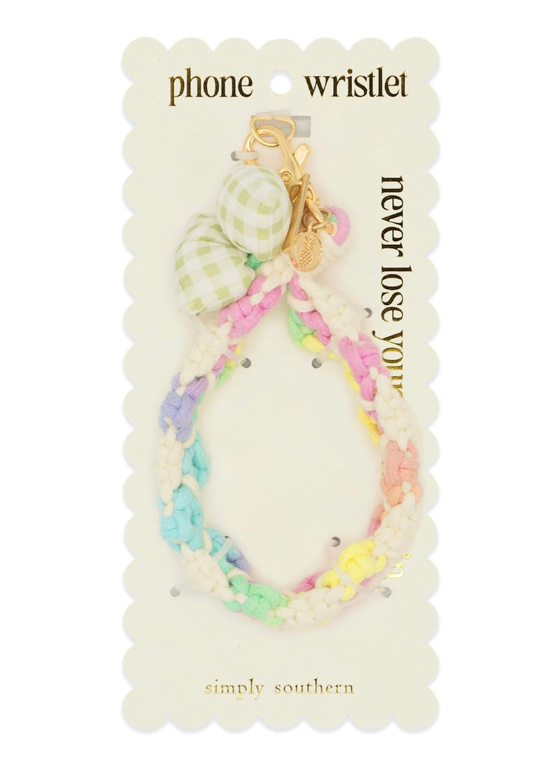 Phone Wristlet gingham bow