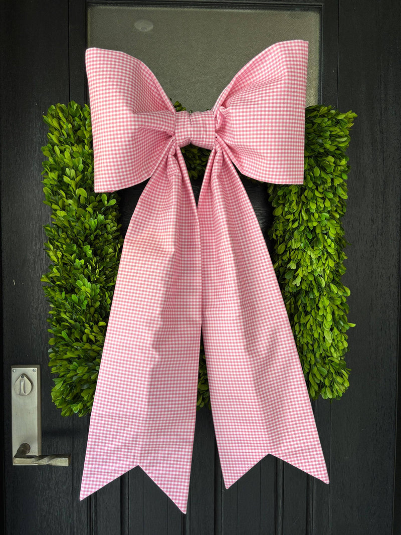 Petite Rouge Gingham Bow