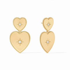 Heart statement earring