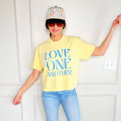 Love One Another Crop Tee