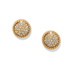Illumina Celeste dome gold post stud