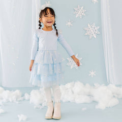 Glitter Snowflake Bow Headband - Kids Hair - Winter