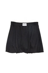Black Scuba Bubble Mini Skirt