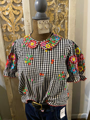 Gingham Garden top