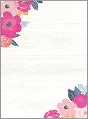 Memo Pad - Magenta Roses