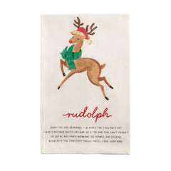 Santas reindeer kitchen towels
