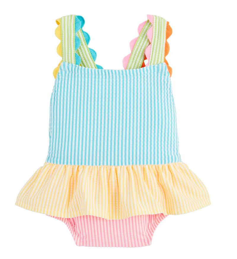 Seersucker ric rac swimsuit