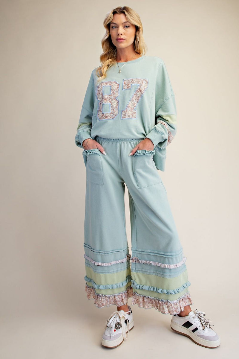 Sage mixed color block set