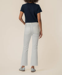 White Kelsey High rise Flare